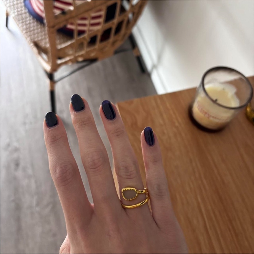 Sea glass ring purchased on almafi coast 14k gold size 8 #rings #jewelry